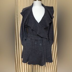 Willi Smith Retro Wool Peplum Bottom Jacket